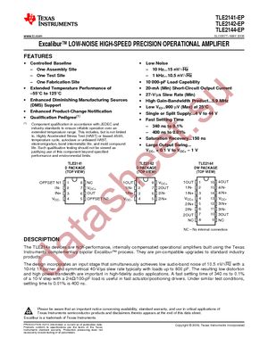 TLE2141MDREP datasheet  